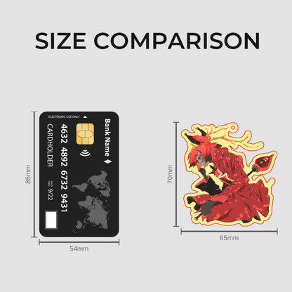 👹 🏨: alastor | 2.75" glitter color charm