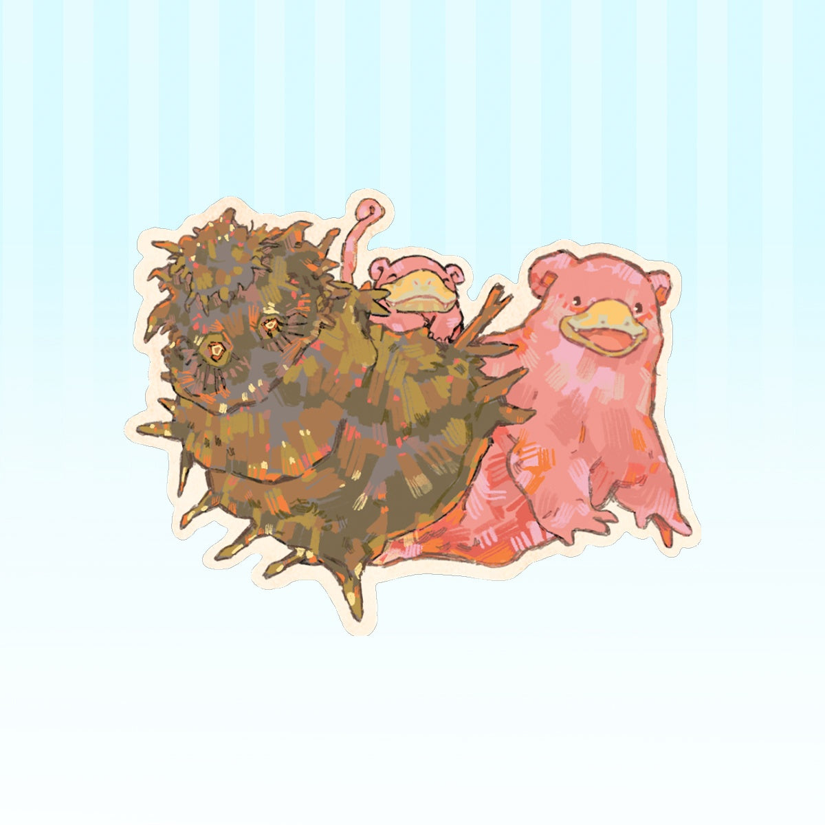 Pokemon: Slowbro | 3x3" sticker