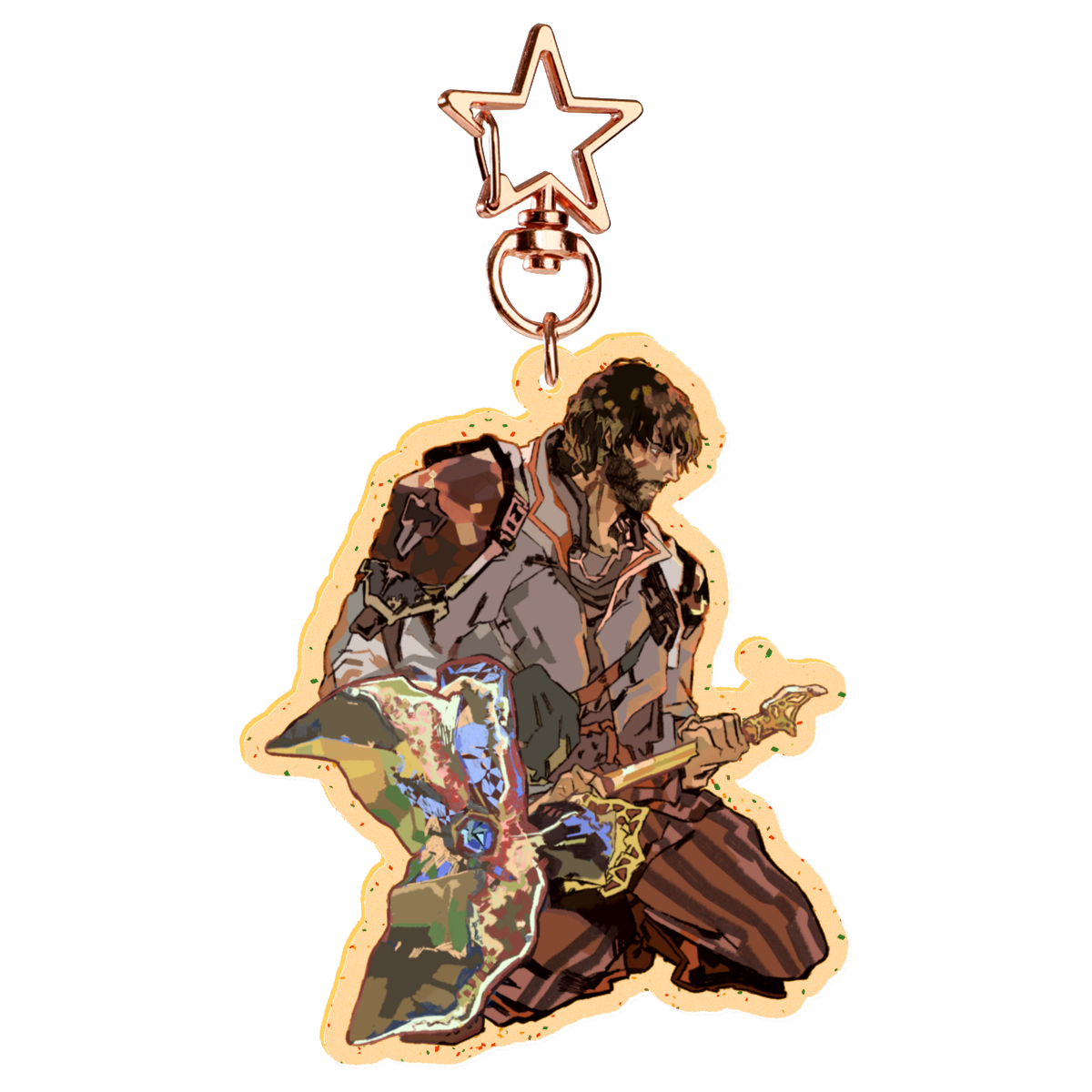 Arcane: Jayce | 7cm glitter colour-edge charm