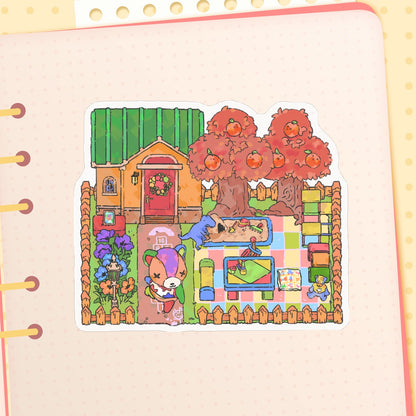ac: stitches | 3" sticker