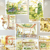 ghibli museum postcards | drawn at the museum