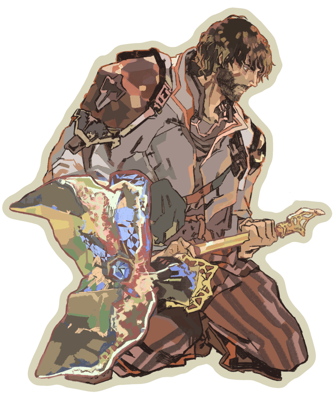 arcane | jayce: 3x3" vinyl sticker