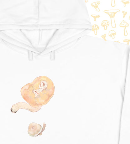 l i l ' mushroom crop hoodie