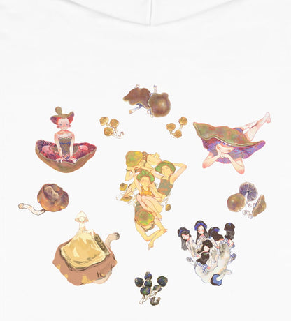 l i l ' mushroom crop hoodie