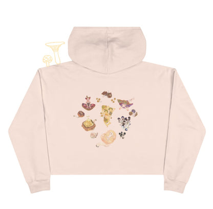 l i l ' mushroom crop hoodie