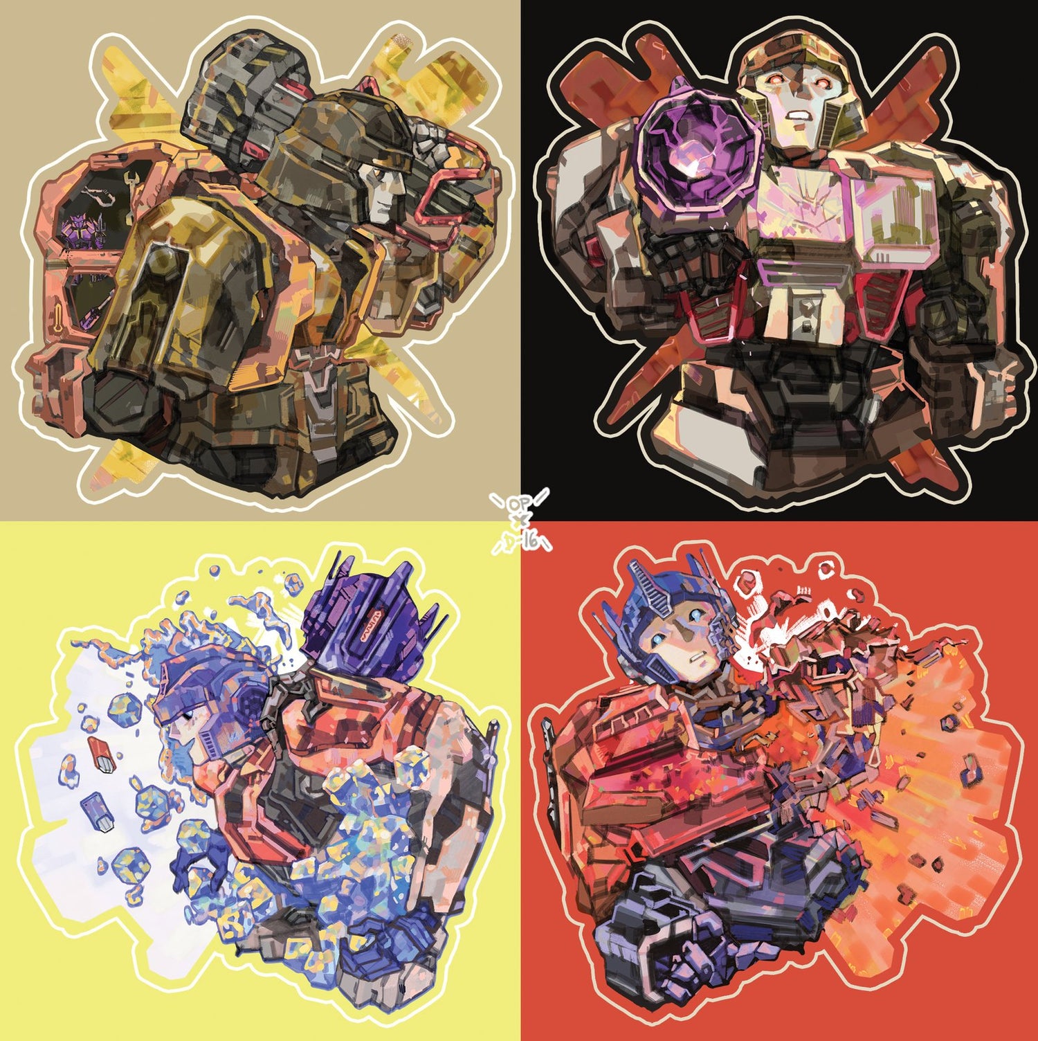 tf one |  3x3" vinyl stickers