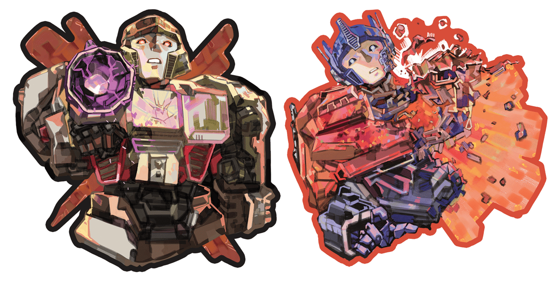 tf one |  3x3" vinyl stickers